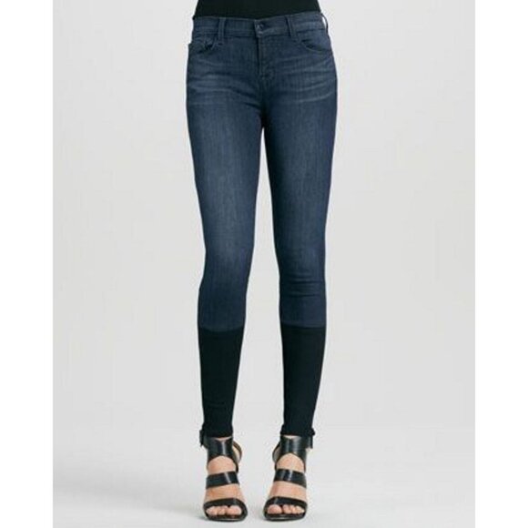 J BRAND JEANS Photo Ready STEPPED HEM Snowbird ULTRA SLIM Mid Rise
